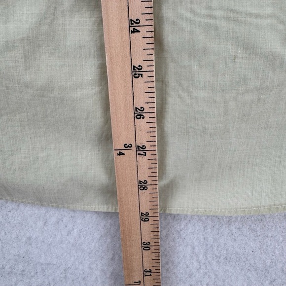 Nina Ricci Button Down Shirt Mens Large 100 Paris Seoul Green Long Sleeve VTG - Picture 9 of 10